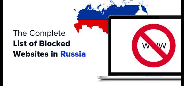 Liste over blokerede websteder i Rusland